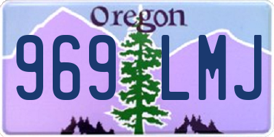 OR license plate 969LMJ