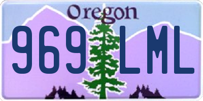 OR license plate 969LML