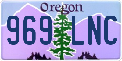OR license plate 969LNC