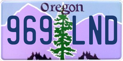 OR license plate 969LND