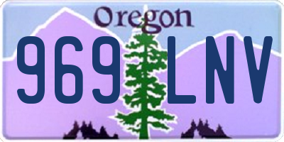 OR license plate 969LNV