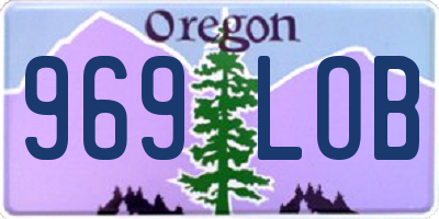OR license plate 969LOB