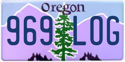 OR license plate 969LOG