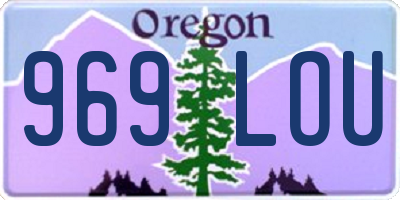 OR license plate 969LOU