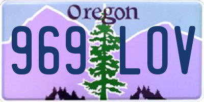 OR license plate 969LOV