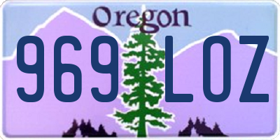 OR license plate 969LOZ