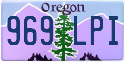 OR license plate 969LPI