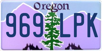 OR license plate 969LPK