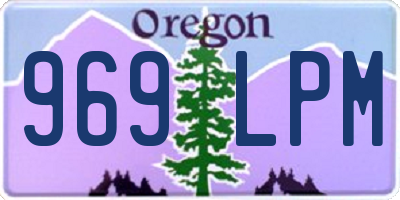 OR license plate 969LPM