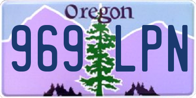 OR license plate 969LPN