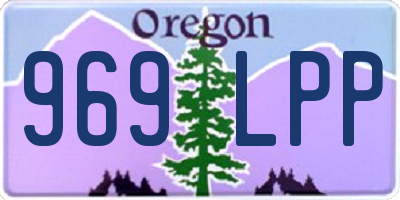OR license plate 969LPP