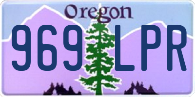 OR license plate 969LPR
