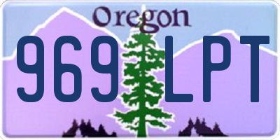 OR license plate 969LPT