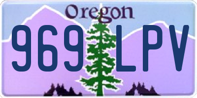 OR license plate 969LPV