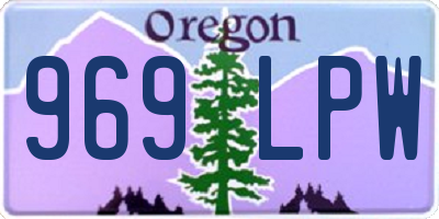 OR license plate 969LPW