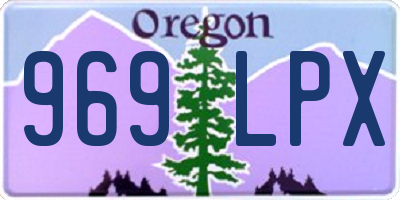 OR license plate 969LPX