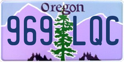 OR license plate 969LQC