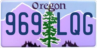 OR license plate 969LQG