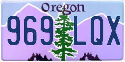 OR license plate 969LQX