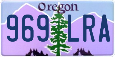 OR license plate 969LRA