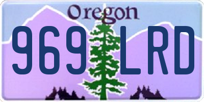 OR license plate 969LRD