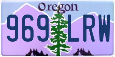 OR license plate 969LRW