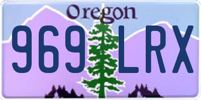 OR license plate 969LRX