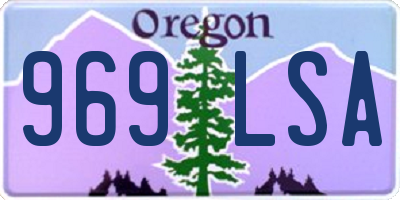 OR license plate 969LSA