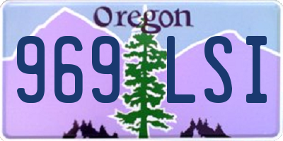 OR license plate 969LSI