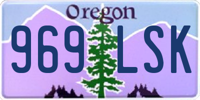 OR license plate 969LSK