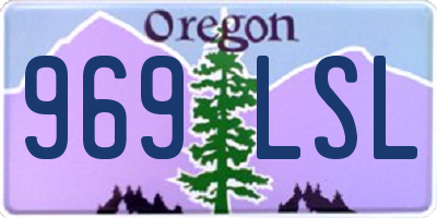 OR license plate 969LSL
