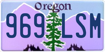 OR license plate 969LSM