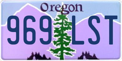 OR license plate 969LST