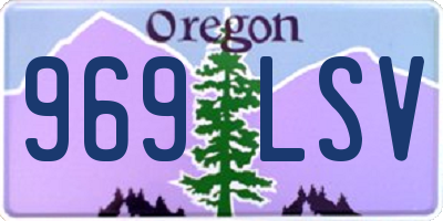 OR license plate 969LSV