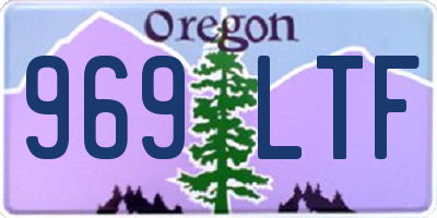 OR license plate 969LTF