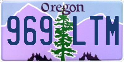 OR license plate 969LTM