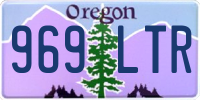 OR license plate 969LTR