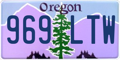 OR license plate 969LTW