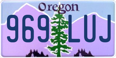 OR license plate 969LUJ