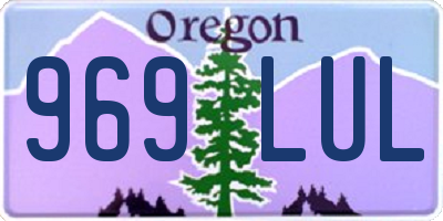 OR license plate 969LUL