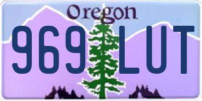 OR license plate 969LUT