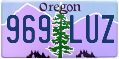 OR license plate 969LUZ