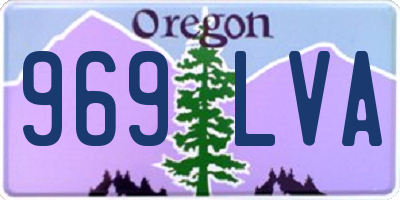 OR license plate 969LVA