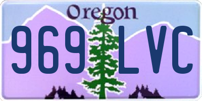 OR license plate 969LVC