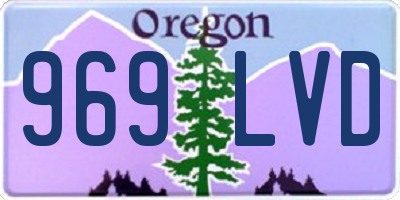 OR license plate 969LVD