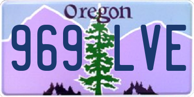 OR license plate 969LVE
