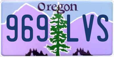 OR license plate 969LVS