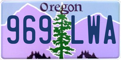 OR license plate 969LWA
