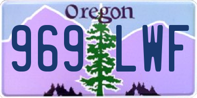 OR license plate 969LWF