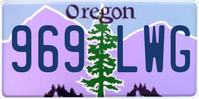 OR license plate 969LWG